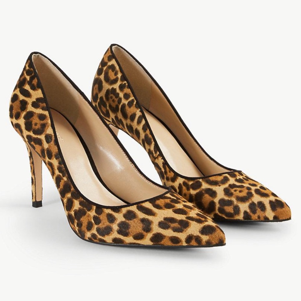 Ann Taylor animal print heels
